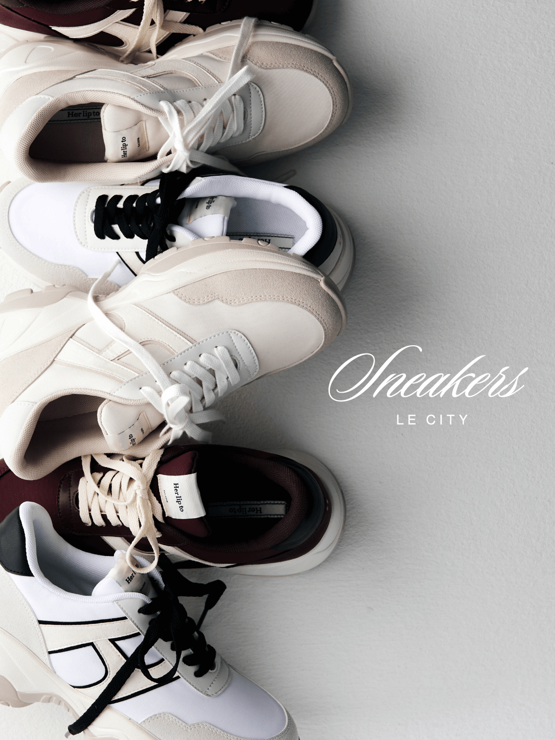 Her lip to Le City HLT Sneakers 38 ベージュ Le City HLT Sneakers