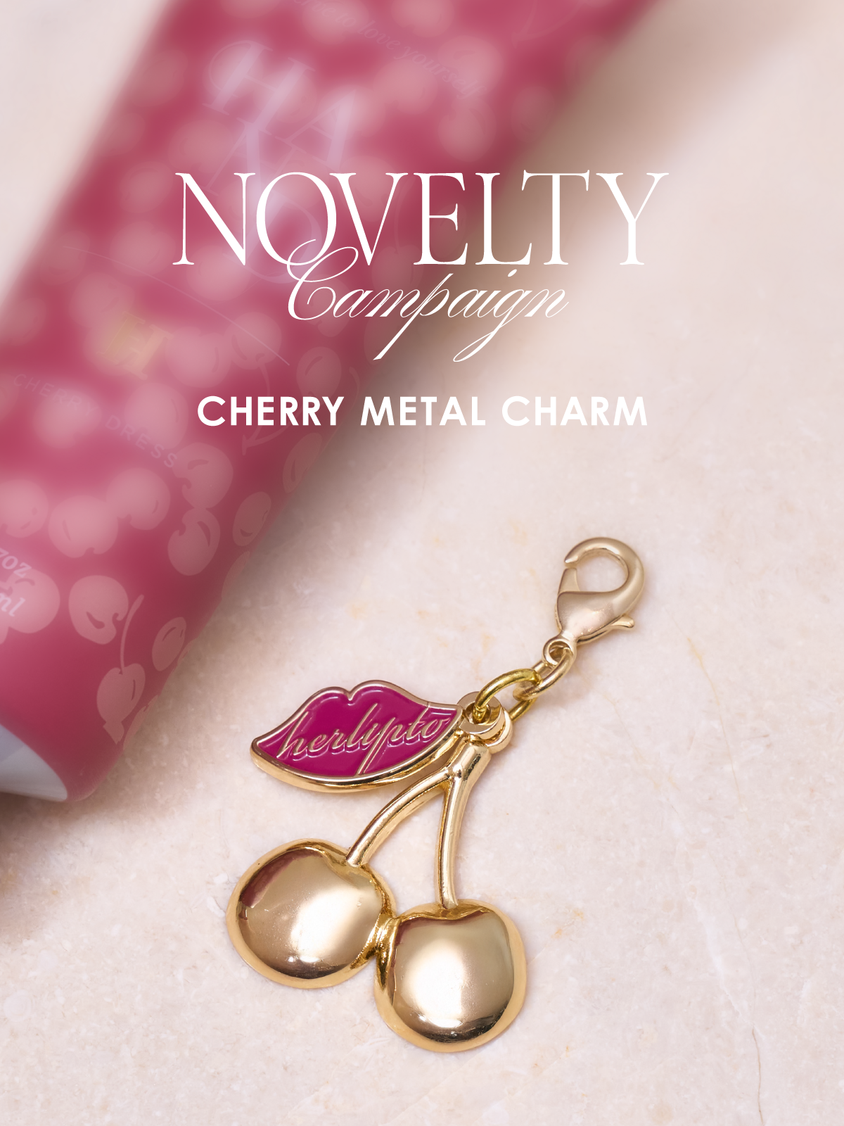 【Novelty】CHERRY METAL CHARM