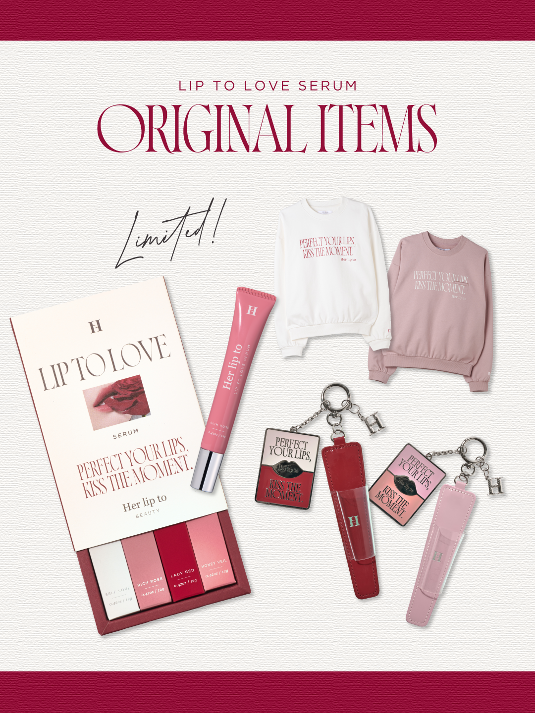 【Info】LIP TO LOVE SERUMオリジナルアイテムを数量限定で発売