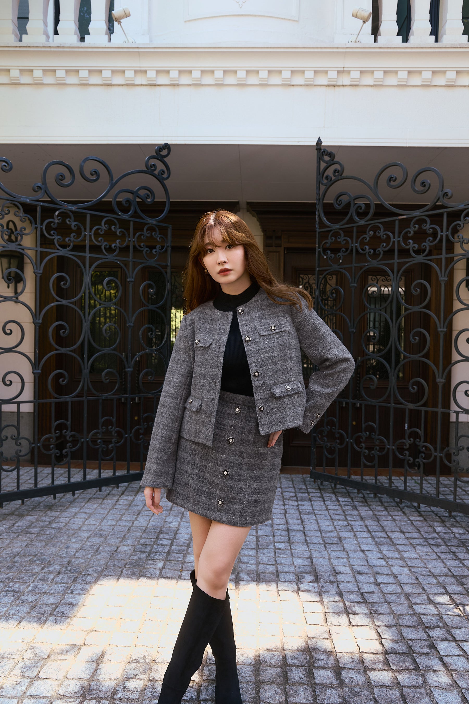 Charlotte Tweed Mini Skirt