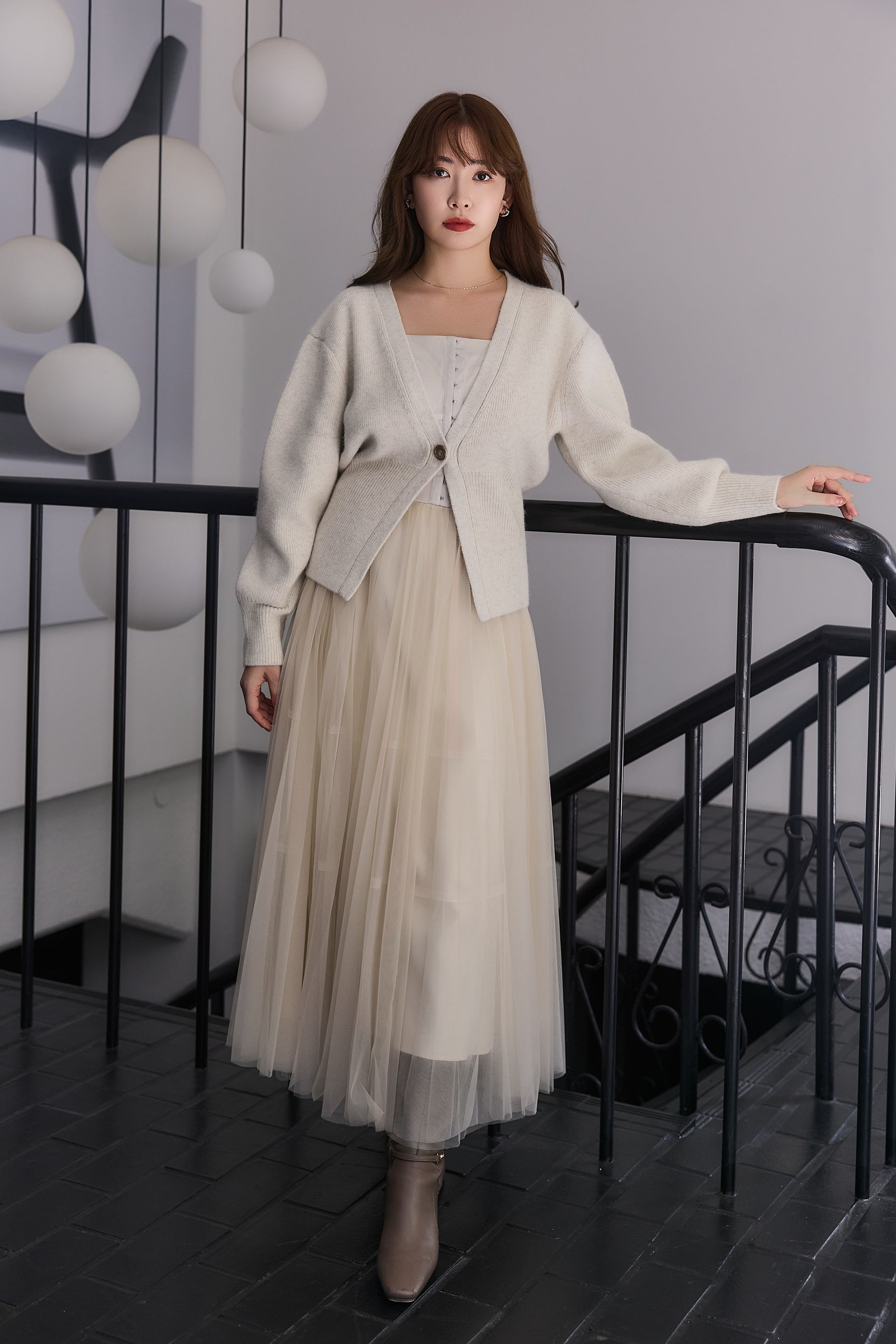 Lyra Gold Button Cardigan