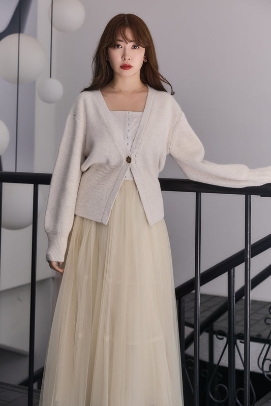 Lyra Gold Button Cardigan