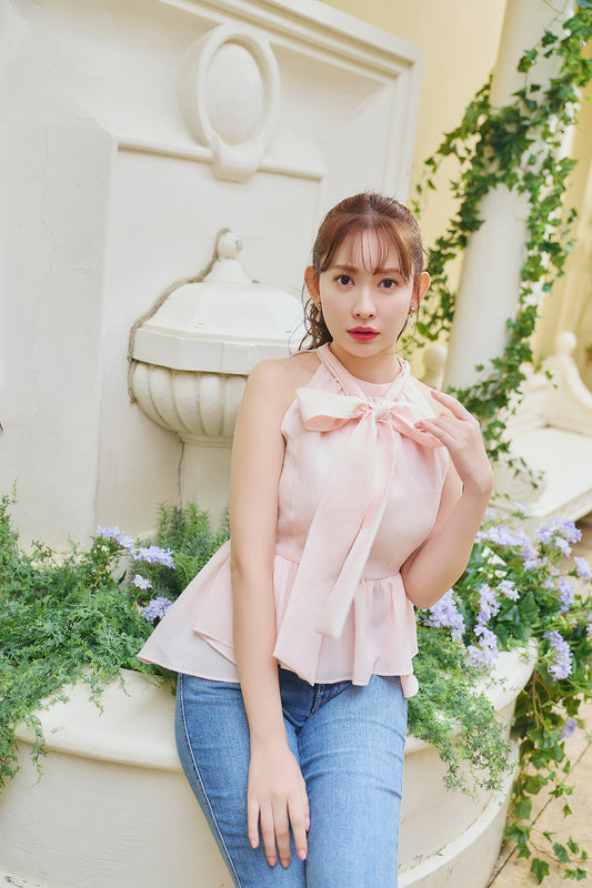 Mila Bow Peplum Blouse