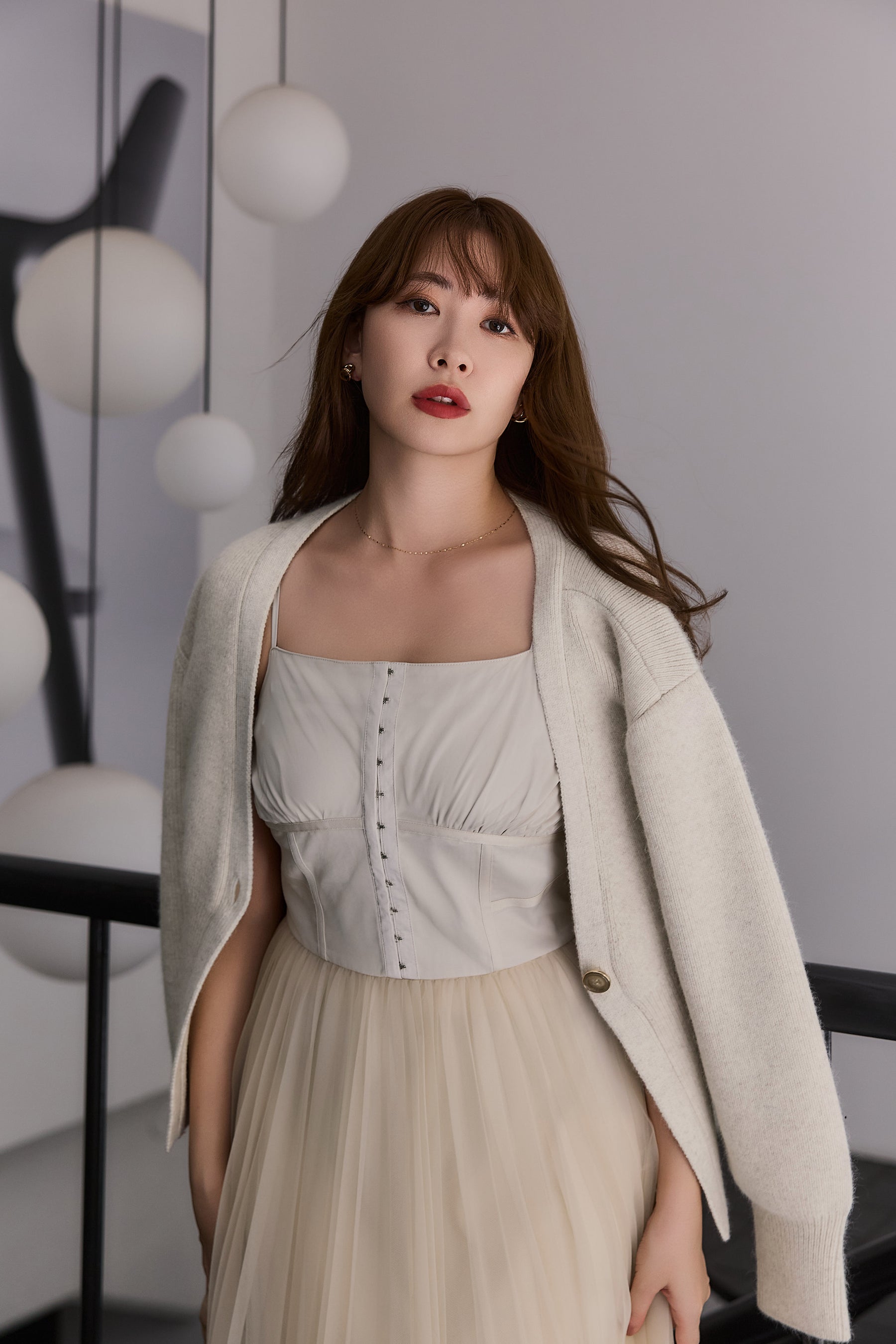 Lyra Gold Button Cardigan