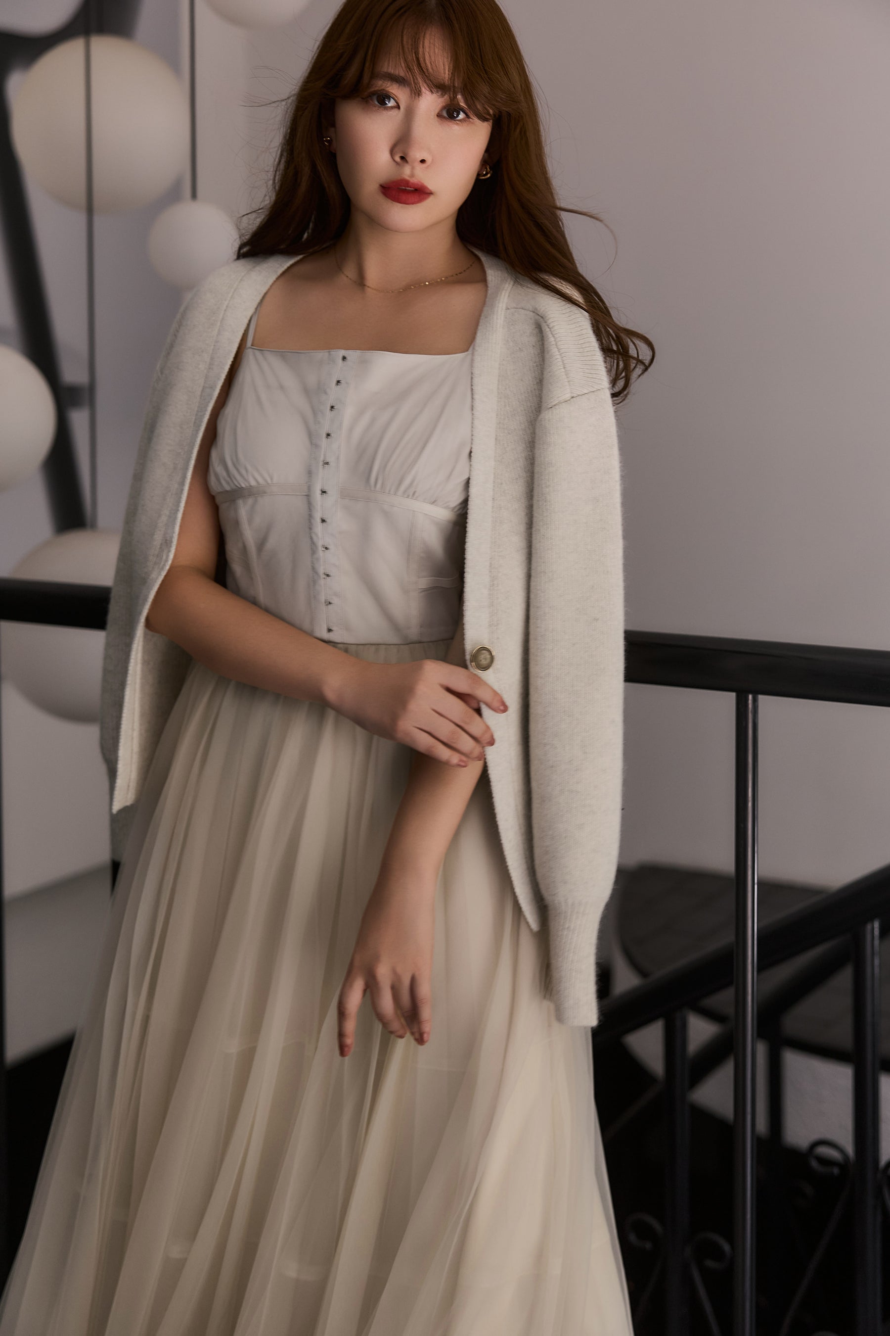 Lyra Gold Button Cardigan