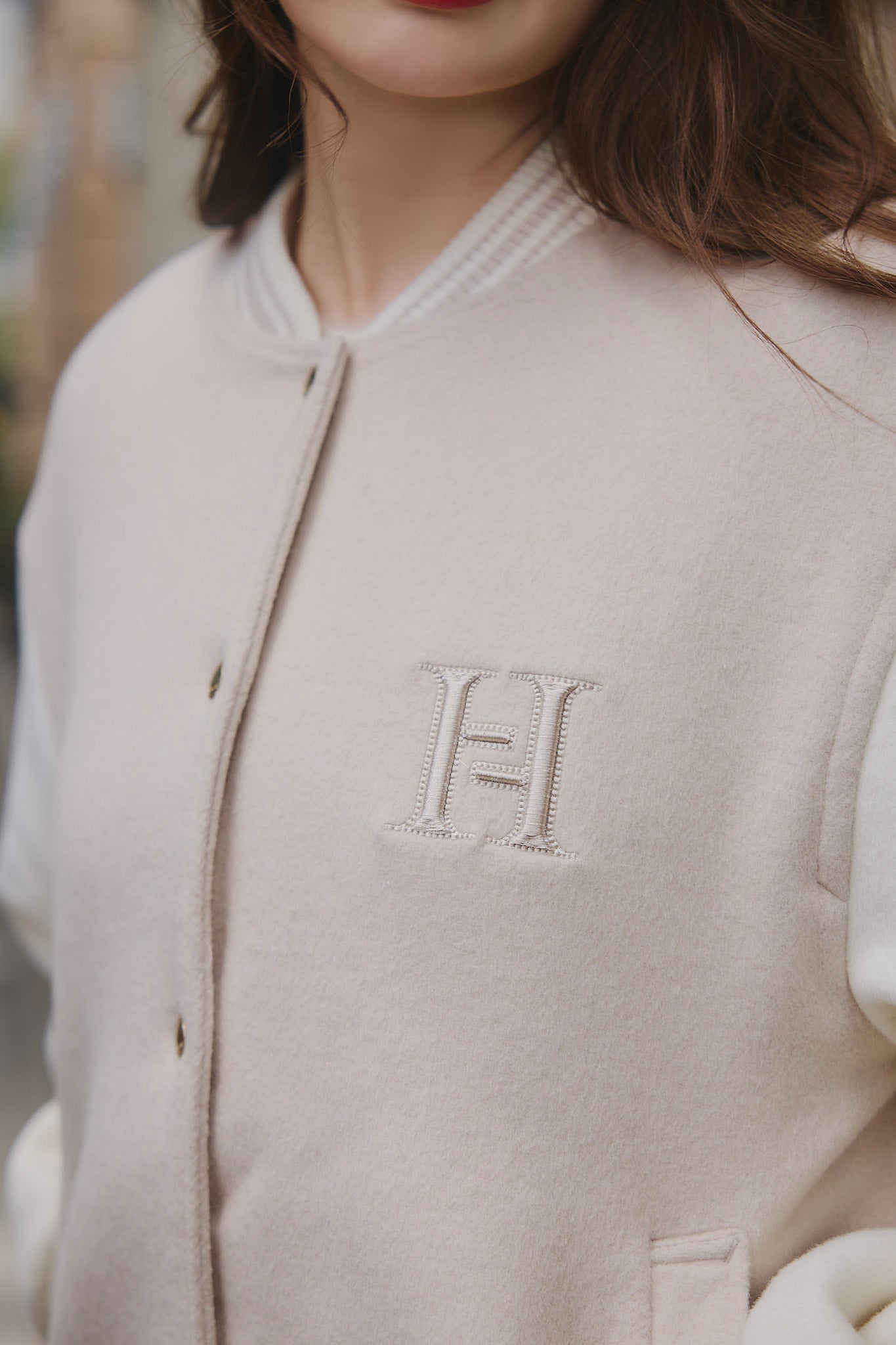 【10月中旬発送】H Logo Varsity Jacket