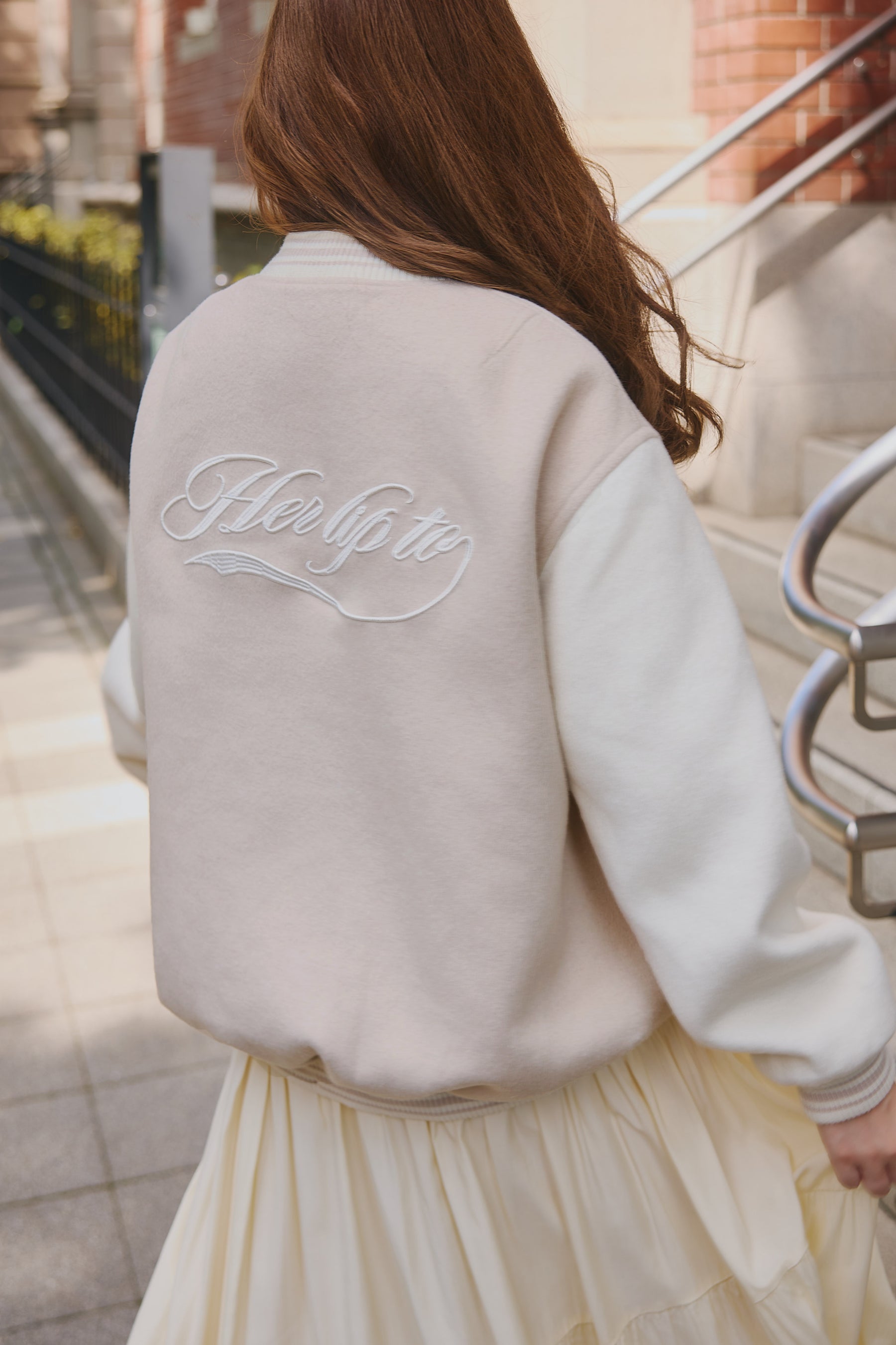 【10月中旬発送】H Logo Varsity Jacket