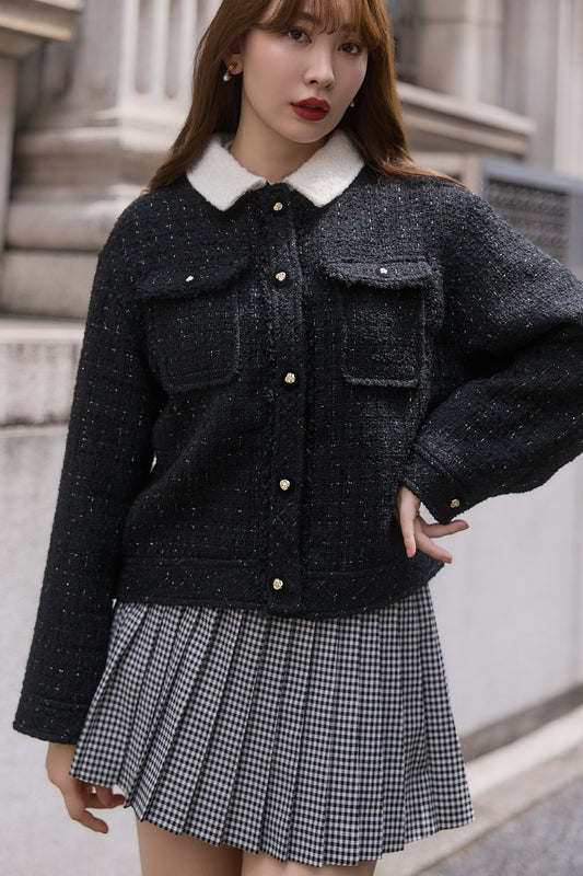 【10月上旬出貨】Two-Tone Tweed Jacket