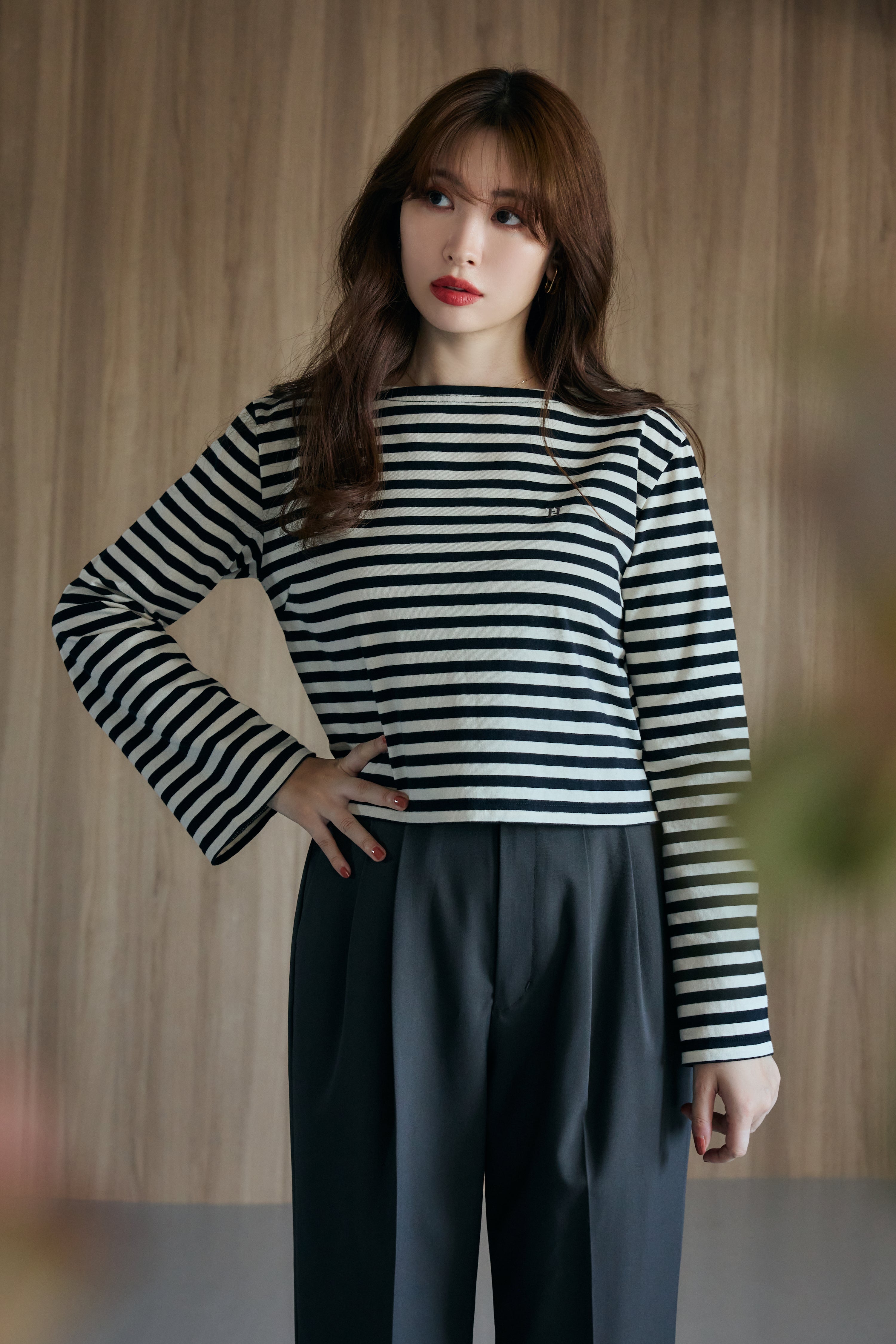 10月下旬発送】French Striped Top