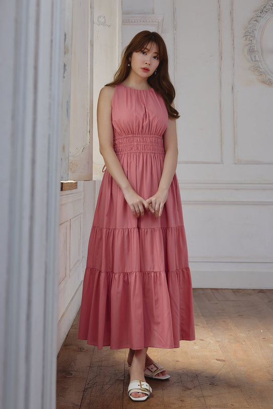 【新色】Riviera Bow Tiered Long Dress