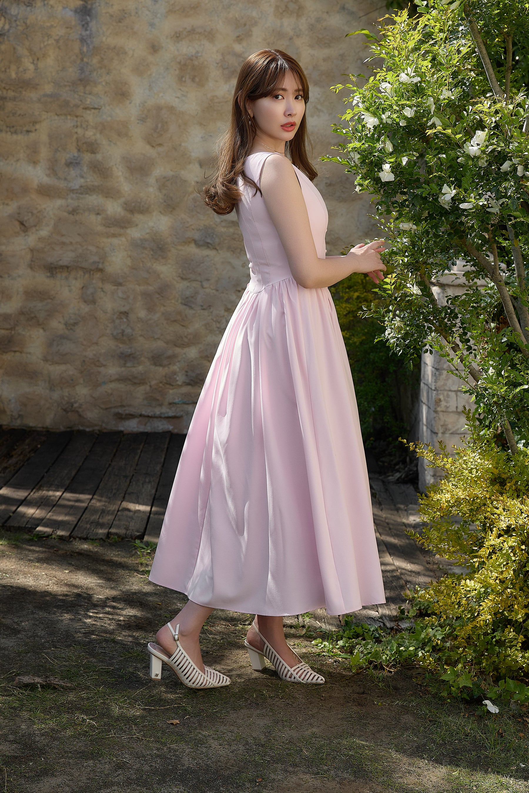 Deauville Gathered Long Dress