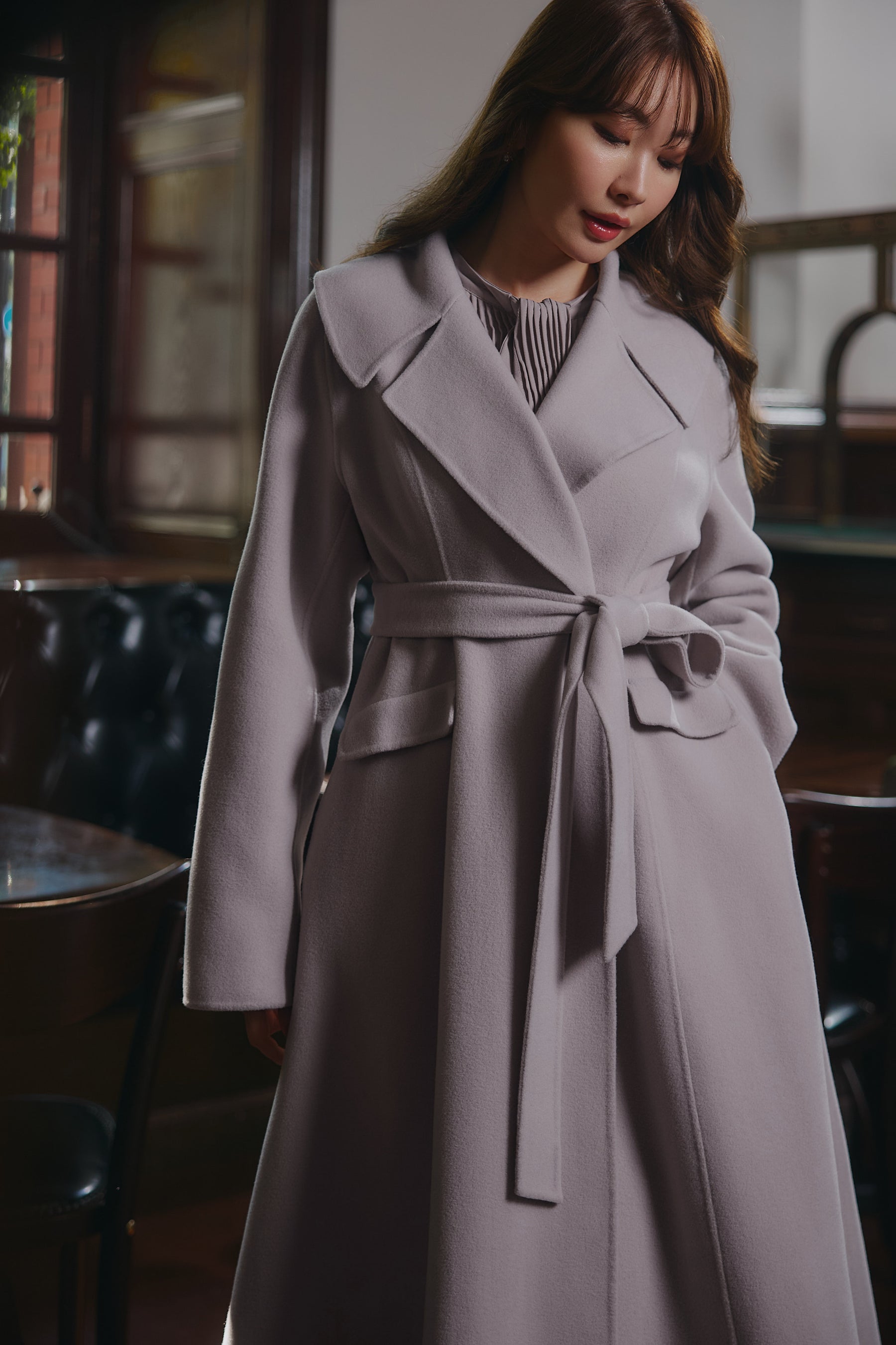 【11月中旬発送】Hamilton Wool Rever Flared Coat