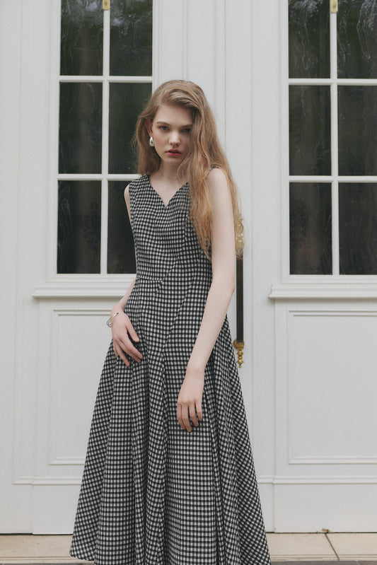 Vol.3 Heart-Neck Check Dress