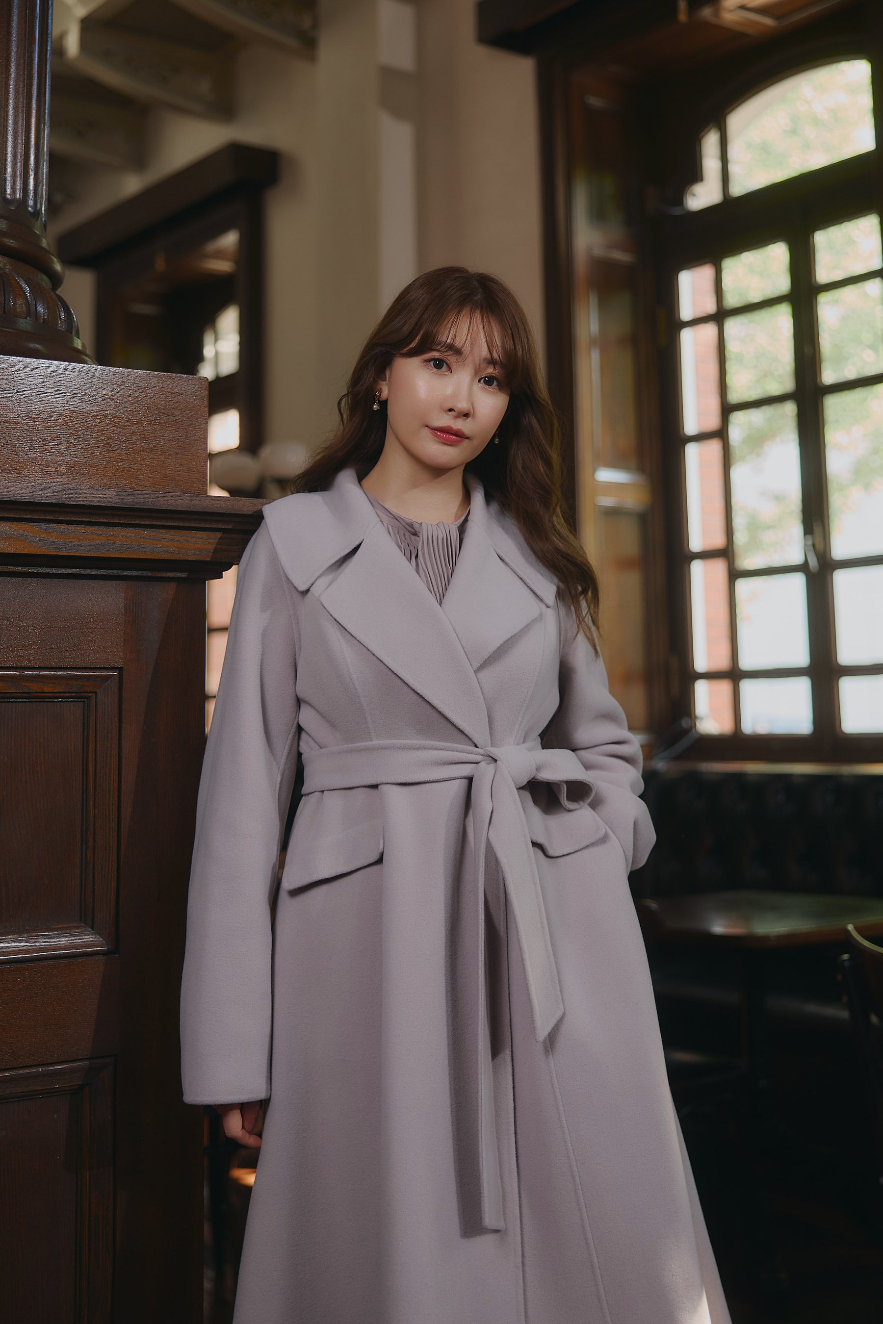 【11月中旬発送】Hamilton Wool Rever Flared Coat