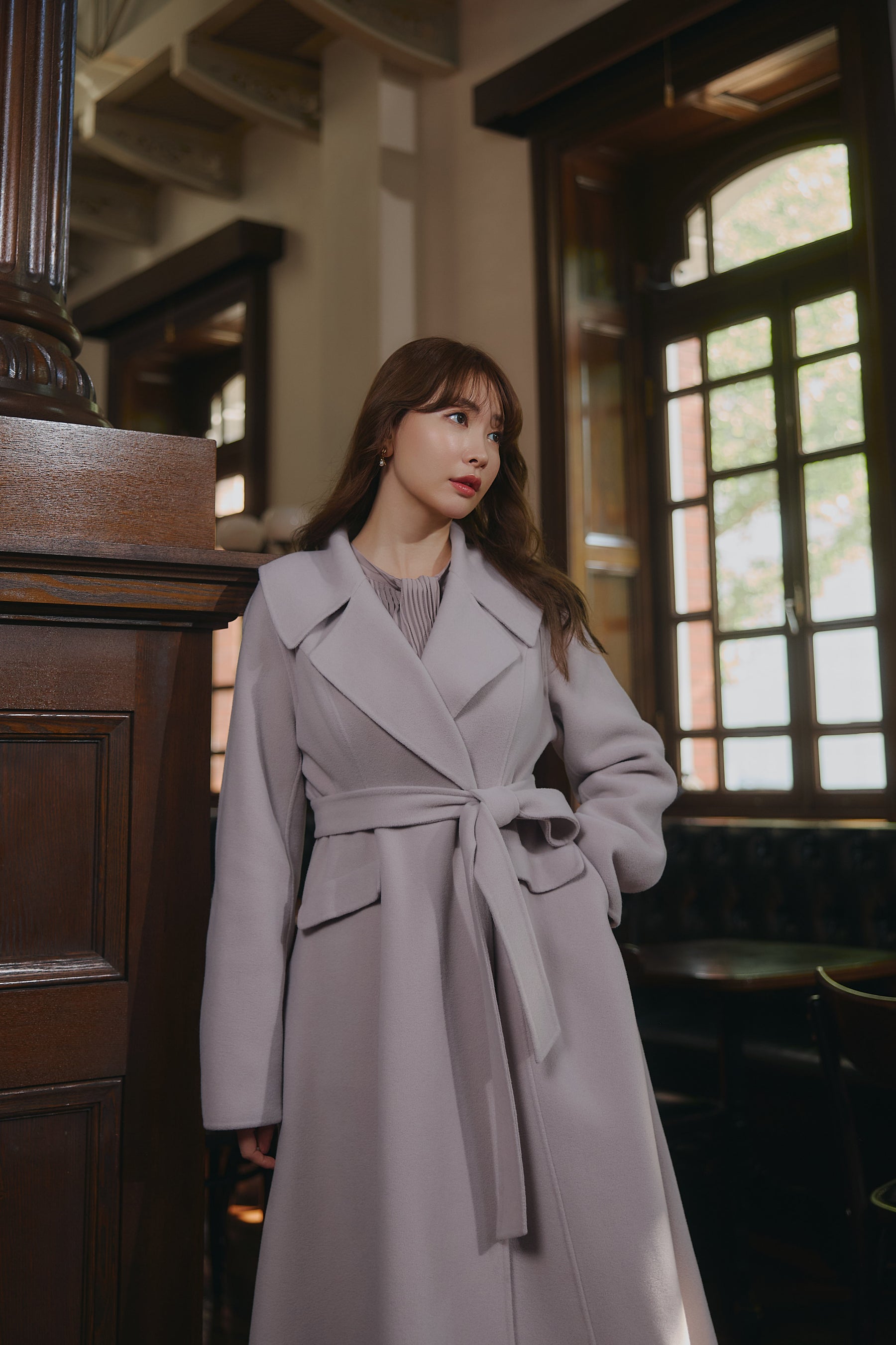 【11月中旬発送】Hamilton Wool Rever Flared Coat