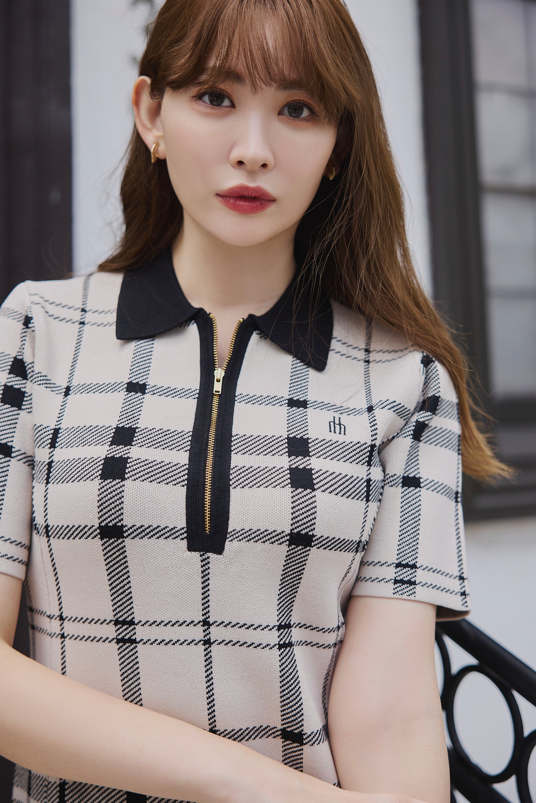 Trois Logo Knit Mini Dress