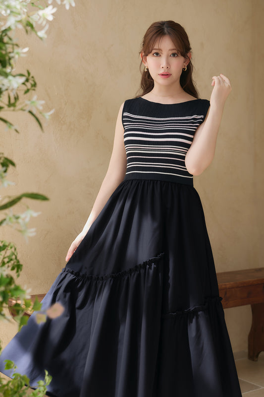 Random Striped Long Dress