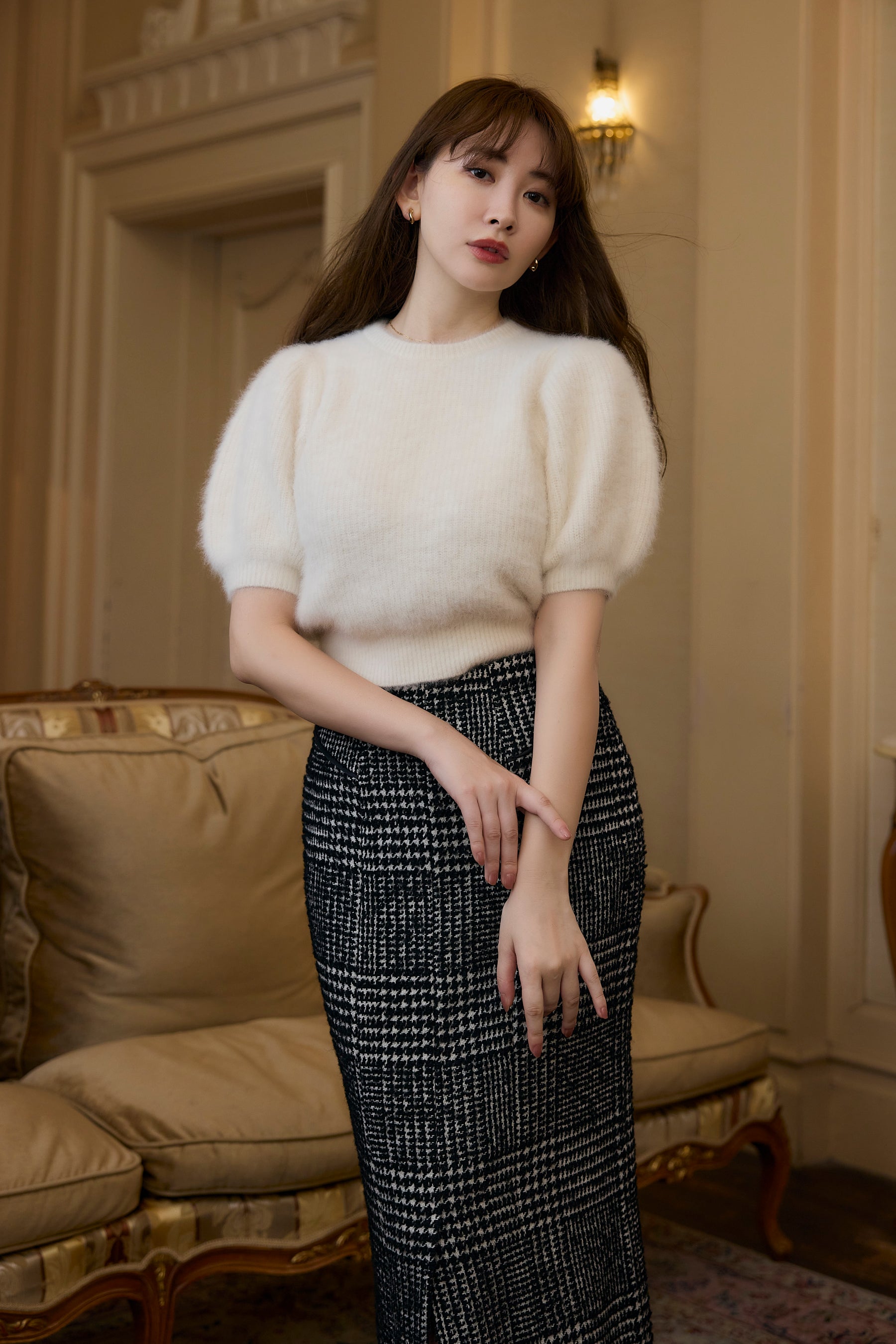 【9月下旬出貨】【新色】Fancy Cashmere Blend Pullover