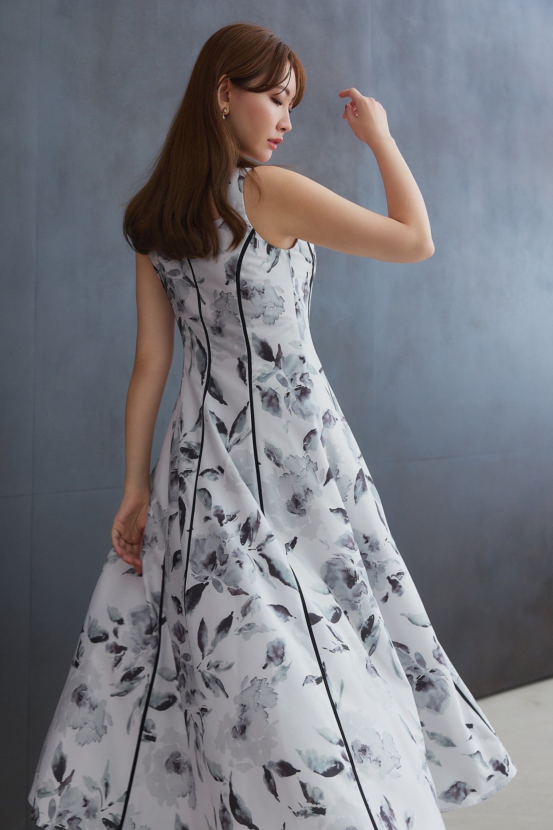 Noemie Floral Zip-Up Dress