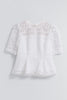 Vol.2 Embroidered Lace Peplum Top