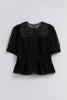 Vol.2 Embroidered Lace Peplum Top