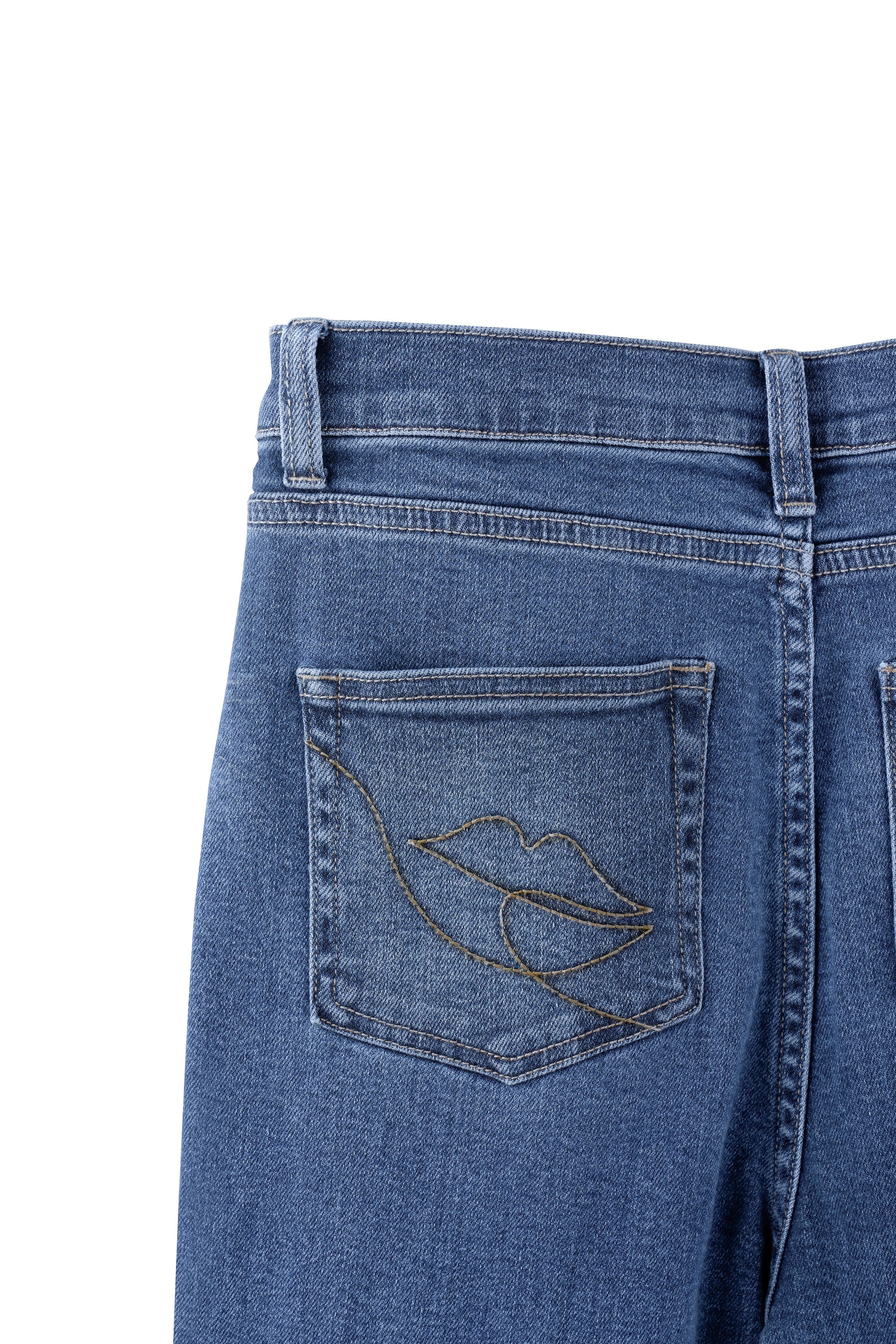 【light blue / blue】New York High-Waisted Jeans