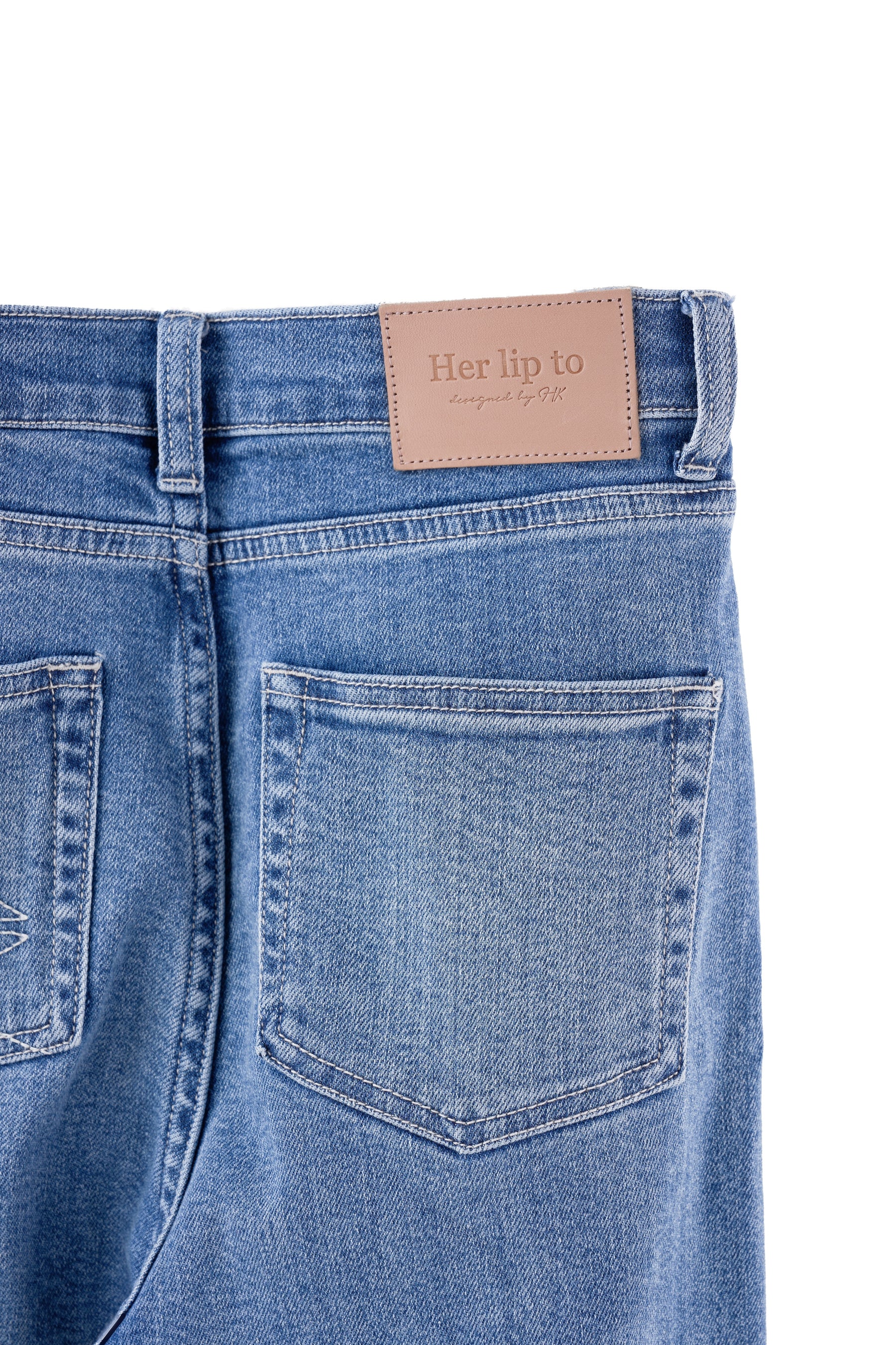 【light blue / blue】New York High-Waisted Jeans