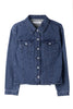 Peplum Back Denim Jacket