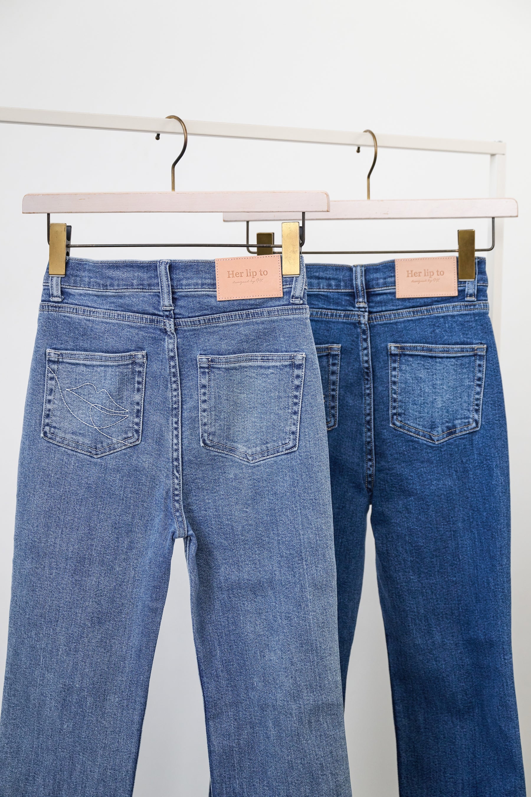 【light blue / blue】New York High-Waisted Jeans