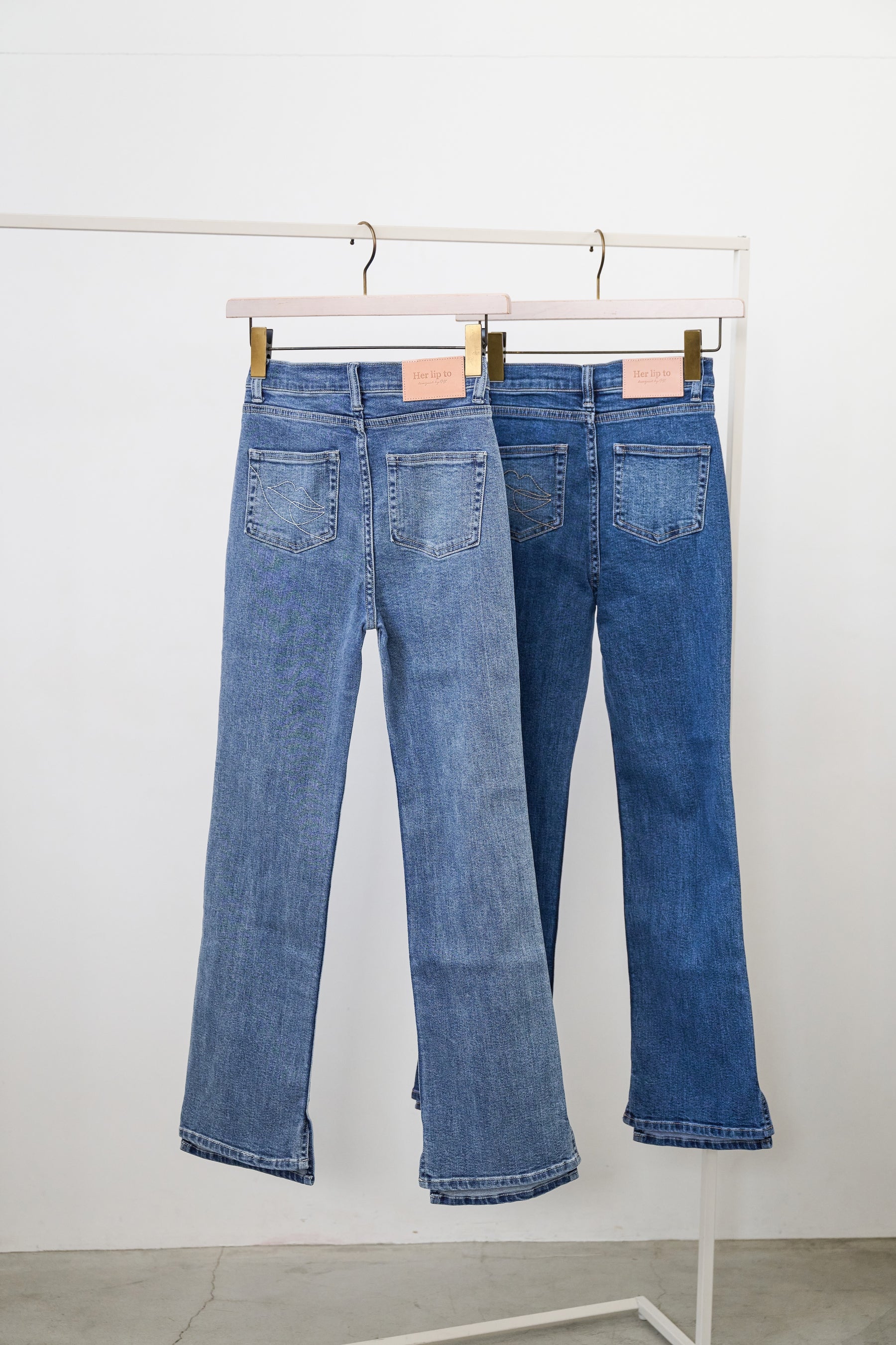 【light blue / blue】New York High-Waisted Jeans