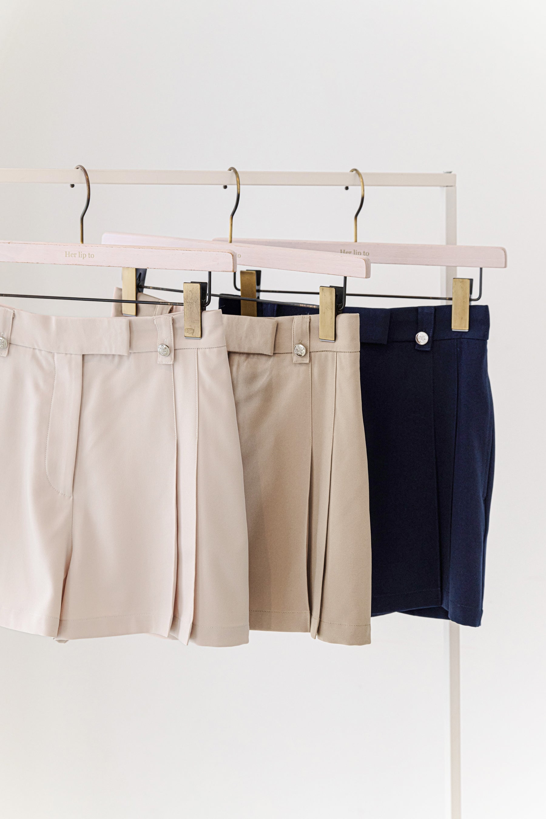 Front Tuck Twill Shorts