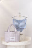 【pearl blue/french mauve】ROSIER Padded Tote Set