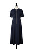 【beige / navy】【7月上旬発送】Nora Front Zip Dress
