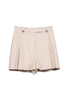 Front Tuck Twill Shorts