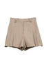 Front Tuck Twill Shorts