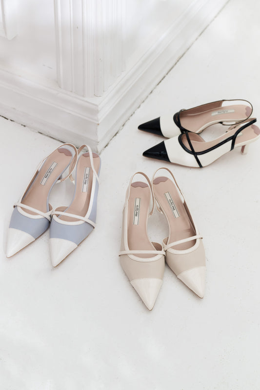 Two-Tone Slingback Pumps