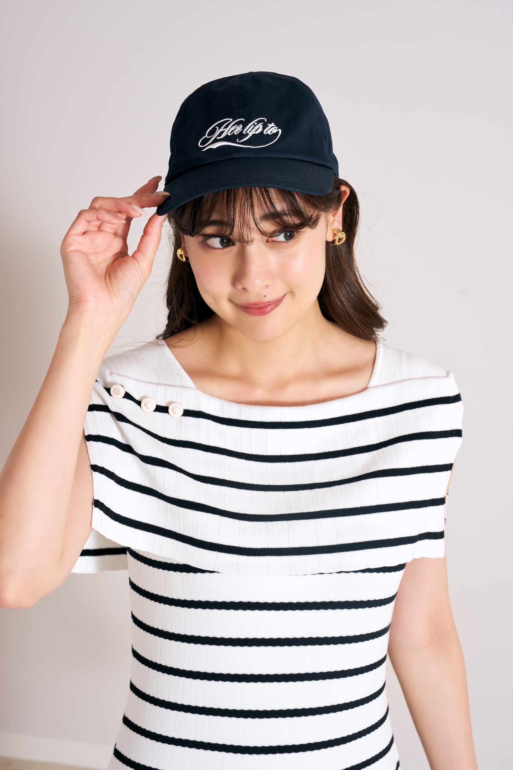 Square Collar Striped Dress