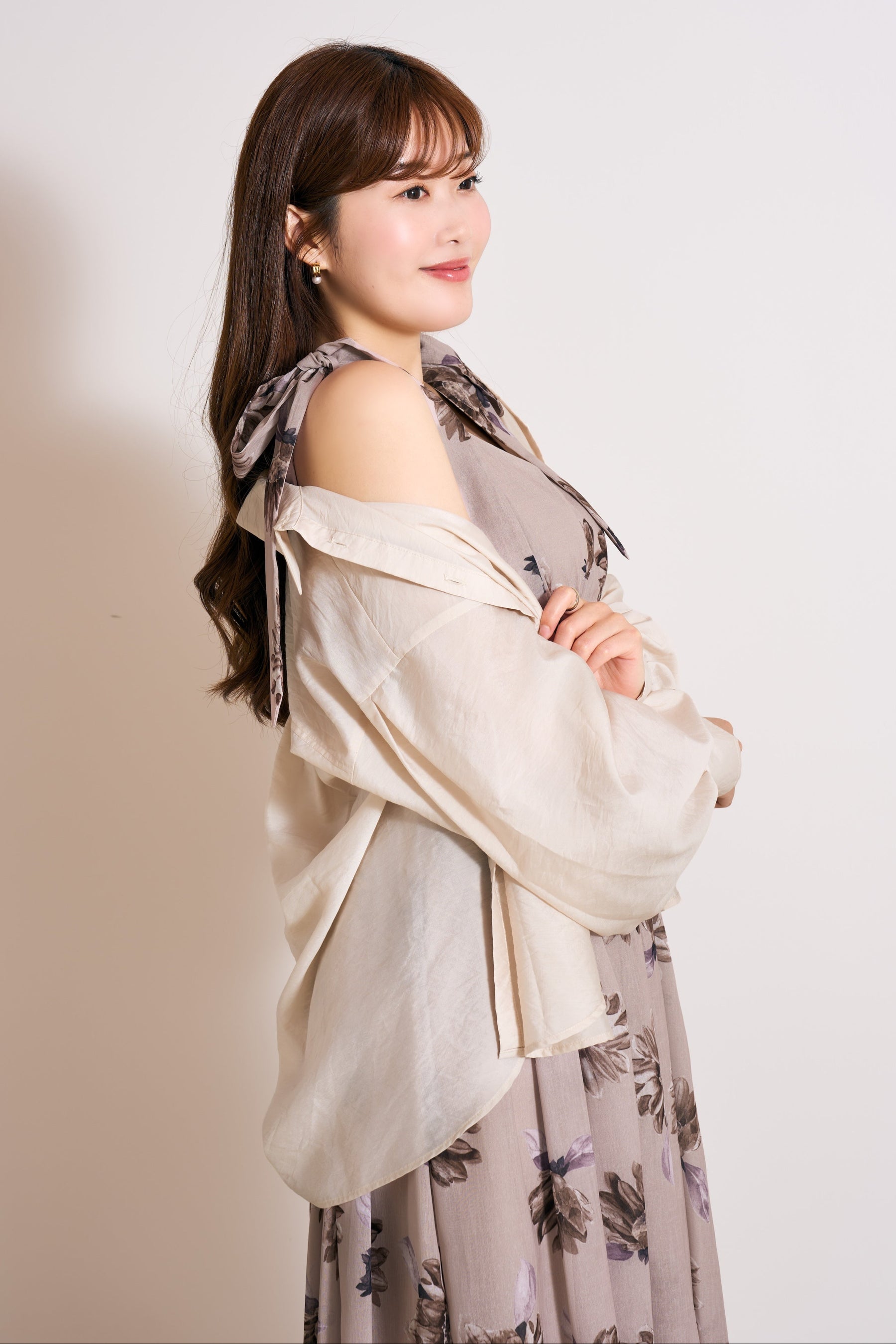 Volume Sleeve Sheer Shirt