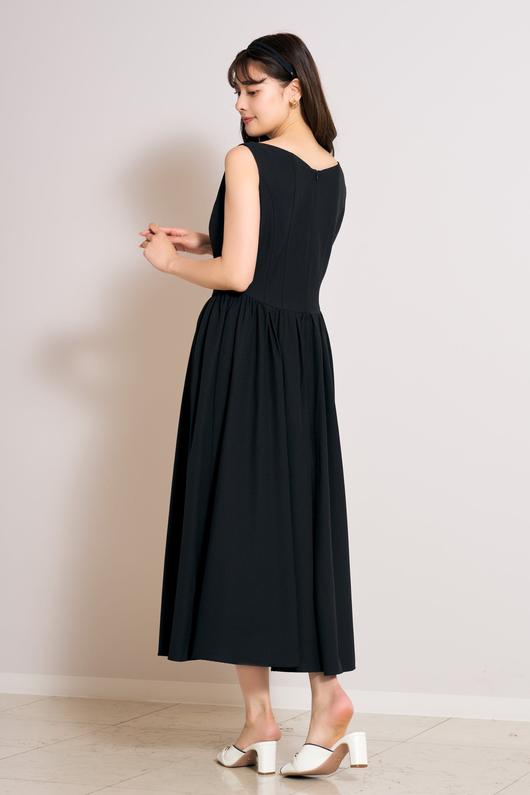 Deauville Gathered Long Dress