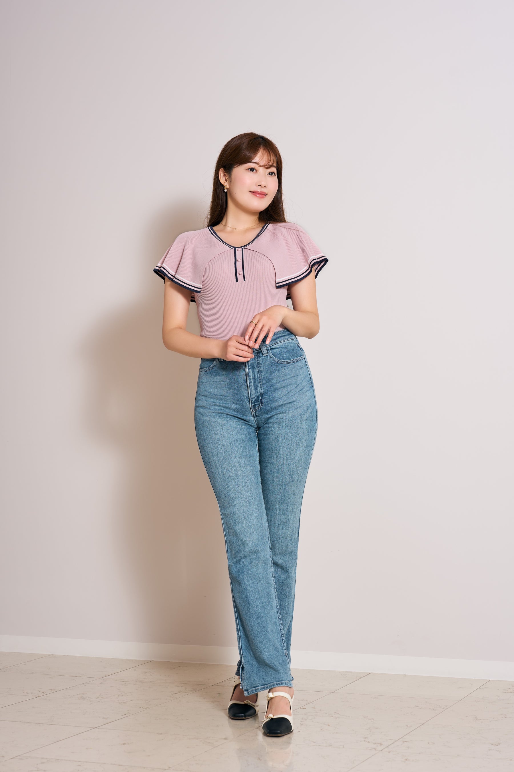 Big Collar Summer Knit Top