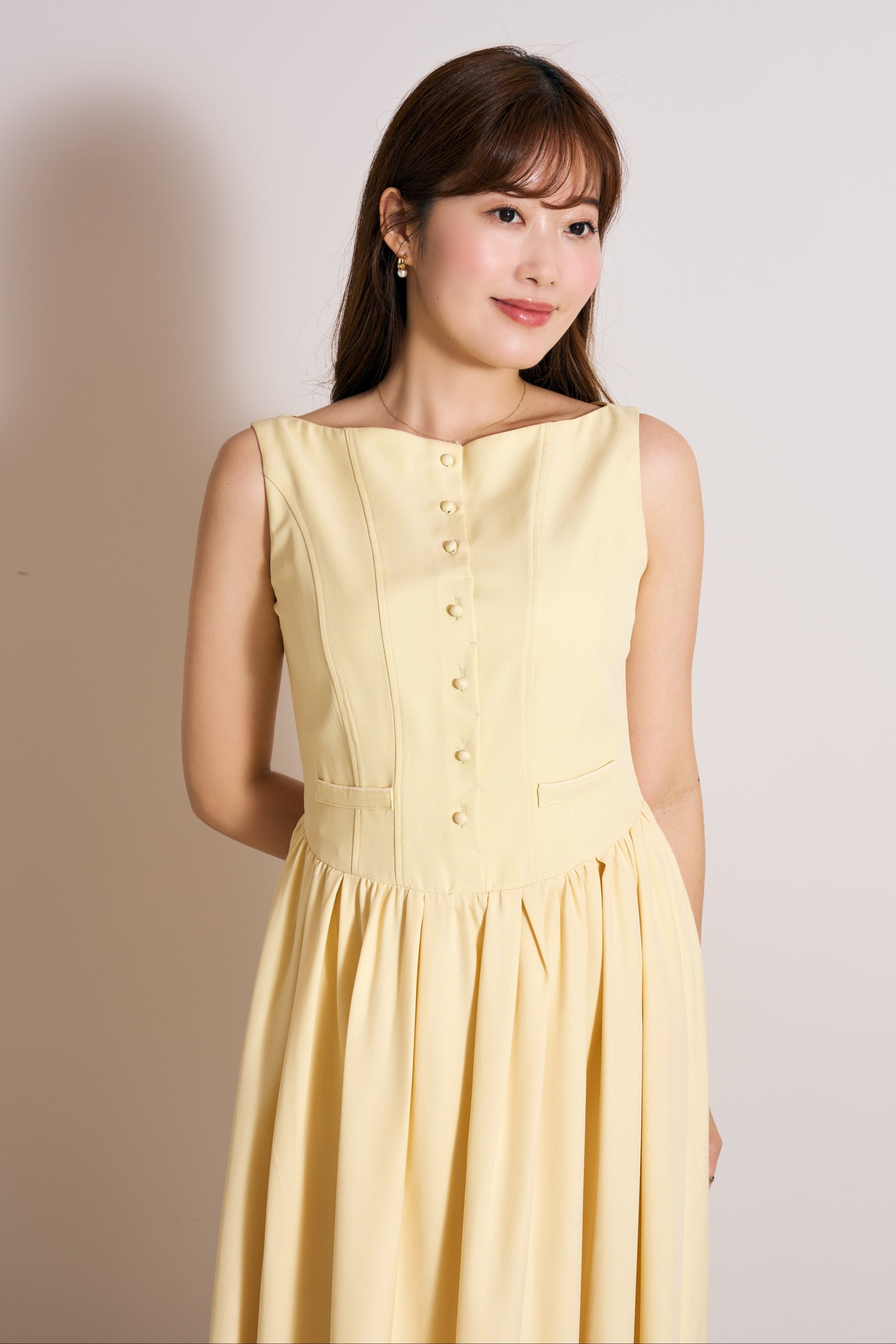 Deauville Gathered Long Dress