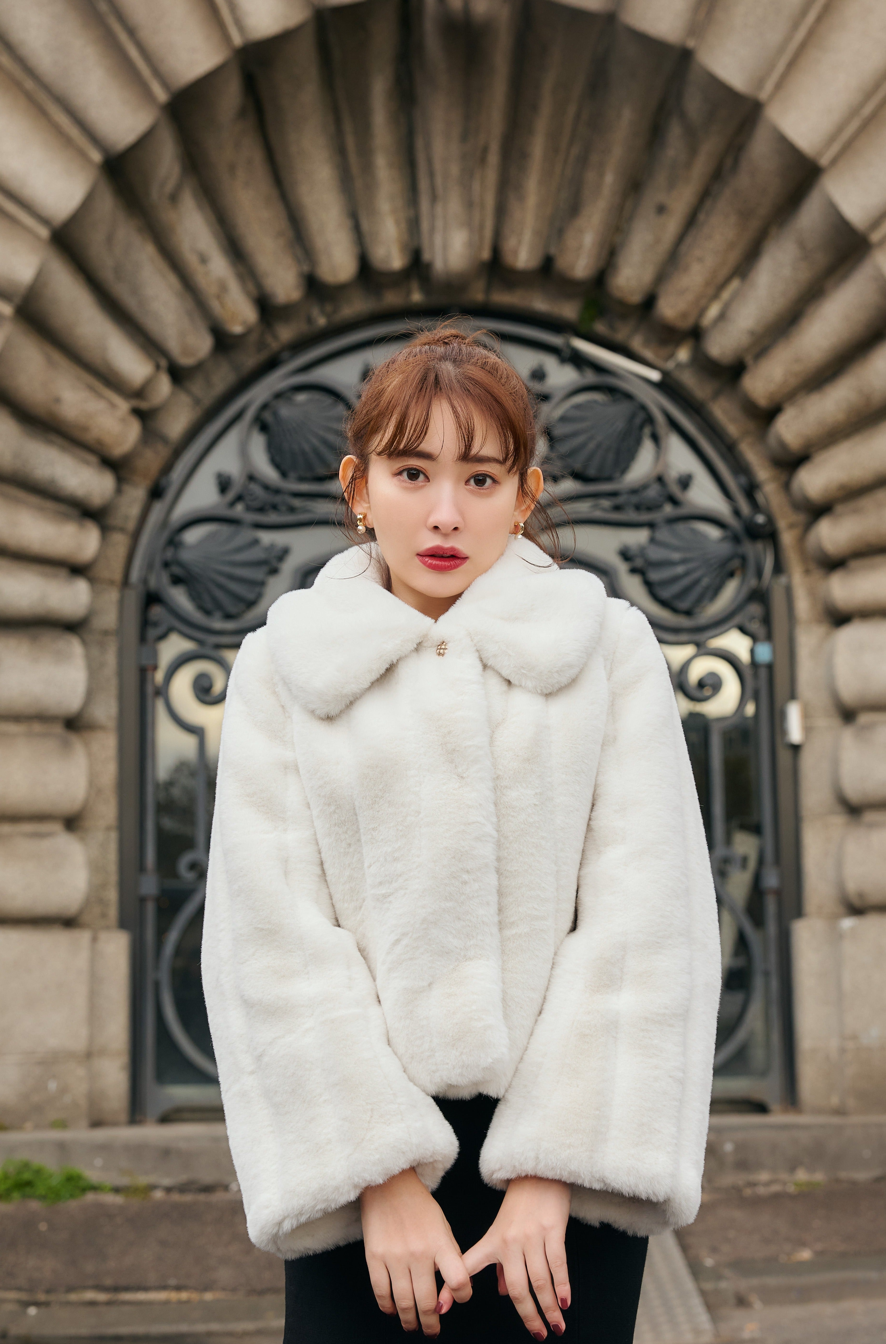 【snow white】Winter Love Faux Fur Coat