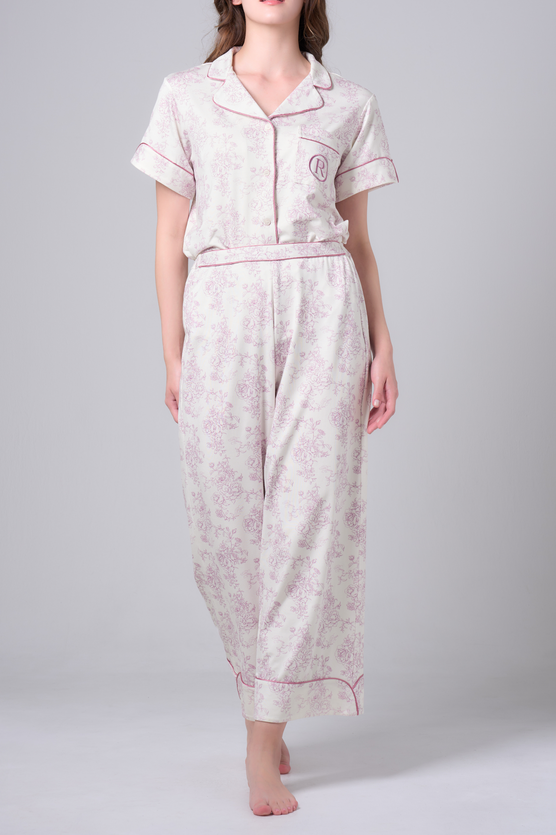 ROSIER Dream Pajama Short Sleeve