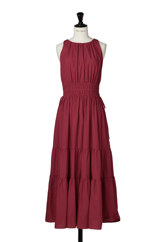 【新色】Riviera Bow Tiered Long Dress