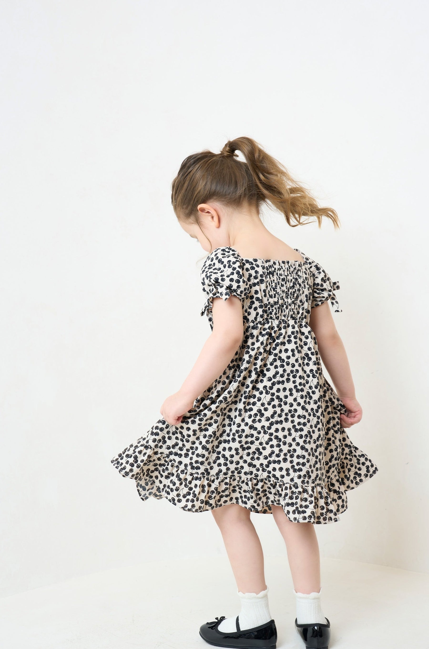 【Kids】Baby Cherry Pattern One-Piece