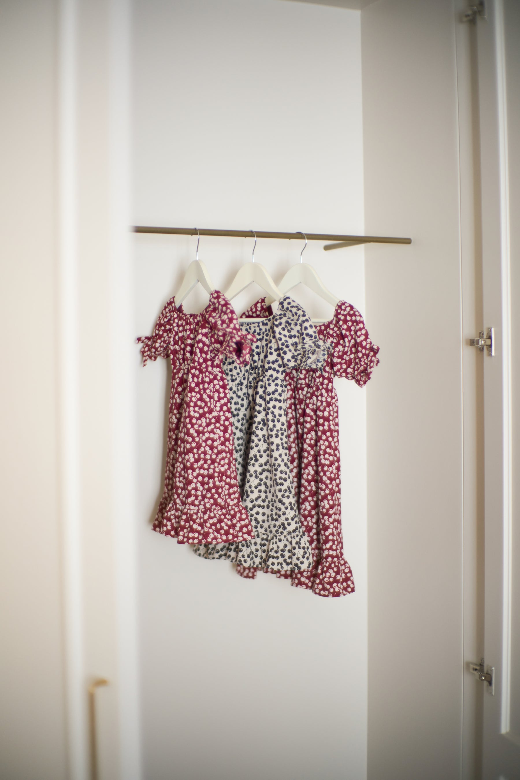 【Kids】Baby Cherry Pattern One-Piece