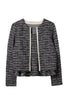 Contrast Trim Tweed Set