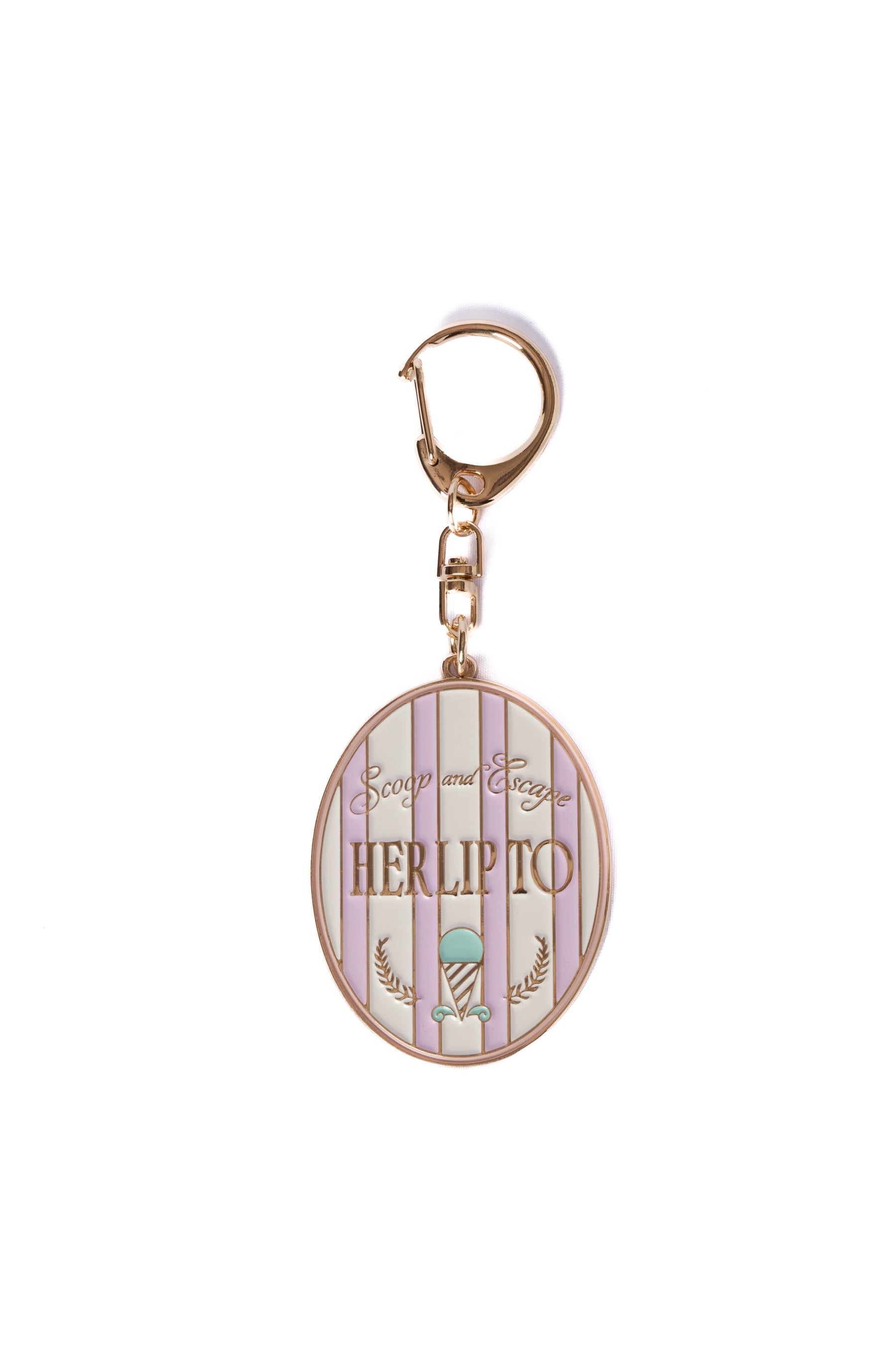 Ice Cream Round Key Charm