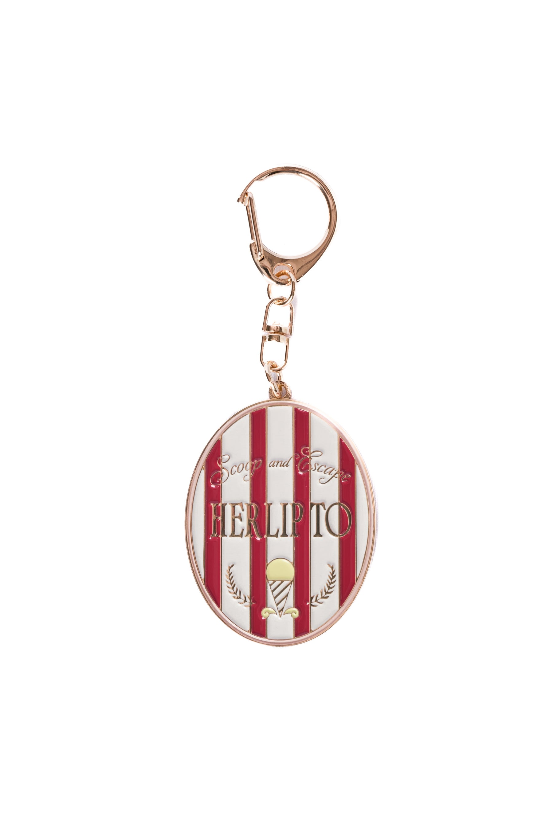 Ice Cream Round Key Charm