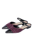 Two-Tone Strap Tweed Mules